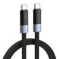Ldnio LC241c PD USB-C -kaapeli - 65W/480Mbps tiedonsiirto - 1m - musta