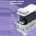 Ldnio PQ50 kannettava powerbank - 50000mAh, USB-C-/Lightning-kaapelit - valkoinen