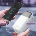 Ldnio PQ50 kannettava powerbank - 50000mAh, USB-C-/Lightning-kaapelit - valkoinen