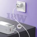 Ldnio PQ50 kannettava powerbank - 50000mAh, USB-C-/Lightning-kaapelit - valkoinen