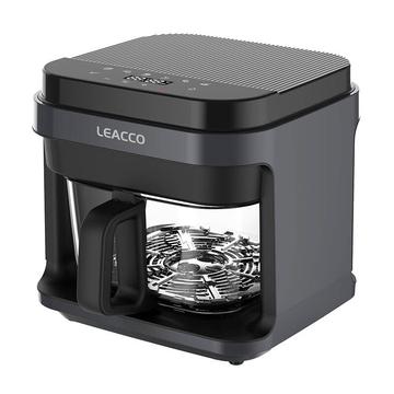 Leacco AF018 360 All Glass Air Fryer - 1200W, 5.5l - musta