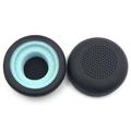 Nahkaiset muistivaahtokorvapehmusteet Plantronics Blackwire C5220/C5210/C7225 -kuulokkeille - Vaihtotyynyt - Musta