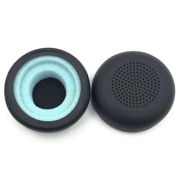 Nahkaiset muistivaahtokorvapehmusteet Plantronics Blackwire C5220/C5210/C7225 -kuulokkeille - Vaihtotyynyt - Musta