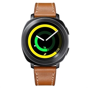 Samsung Galaxy Watch4/Watch4 Classic/Watch5/Watch6 Nahkaranneke - 20mm - Ruskea