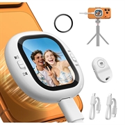 Lemorele R1021 -vlog- ja selfie-näyttö Bluetooth-kaukosäätimellä - valkoinen