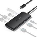 Lemorele TC510 7-in-1 USB-C -keskitin - musta