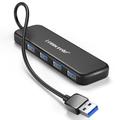 Lemorele TC55 Slim 4-porttinen USB 3.0 -keskitin - musta