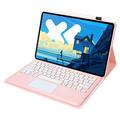 Lenovo Idea Tab Pro Bluetooth Suojakotelo Näppäimistöllä - Pinkki