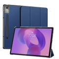 Lenovo Idea Tab Pro Dux Ducis Domo Tri-Fold Smart Lompakkokotelo - Sininen