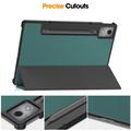 Lenovo Idea Tab Pro Tri-Fold Series Smart Folio -kotelo - Mustanvihreä