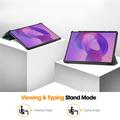 Lenovo Idea Tab Pro Tri-Fold Series Smart Folio -kotelo - Mustanvihreä