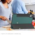 Lenovo Idea Tab Pro Tri-Fold Series Smart Folio -kotelo - Mustanvihreä