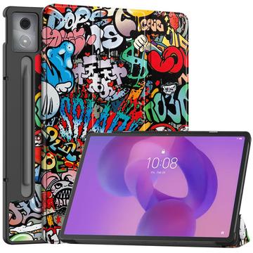 Lenovo Idea Tab Pro Tri-Fold Series Smart Folio -kotelo - Graffiti