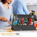 Lenovo Idea Tab Pro Tri-Fold Series Smart Folio -kotelo - Graffiti