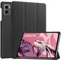 Lenovo Legion Y700 (2023) Tri-Fold Sarjan Smart Lompakkokotelo - Musta