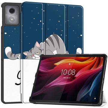 Lenovo Tab K11 Plus Tri-Fold Sarjan Smart Lompakkokotelo - Kissa