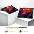 Lenovo Tab K11 Plus Tri-Fold Sarjan Smart Lompakkokotelo - Vihreä