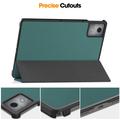 Lenovo Tab K11 Plus Tri-Fold Sarjan Smart Lompakkokotelo - Vihreä