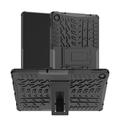 Lenovo Tab M10 Plus Gen 3 Liukumaton Hybridikotelo Jalustalla (Avoin pakkaus - Erinomainen) - Musta