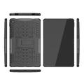 Lenovo Tab M10 Plus Gen 3 Liukumaton Hybridikotelo Jalustalla (Avoin pakkaus - Erinomainen) - Musta