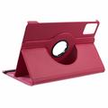 Lenovo Tab M11 360 Pyörivä Folio-kotelo - Kuuma pinkki