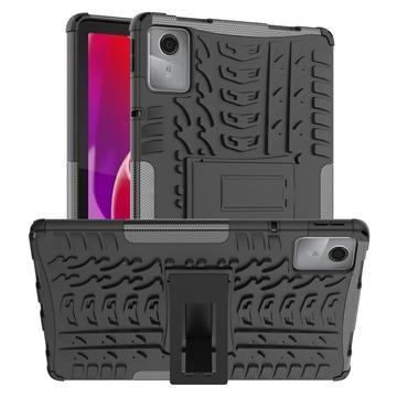 Lenovo Tab M11 Liukumaton Hybridikotelo Jalustalla - Musta