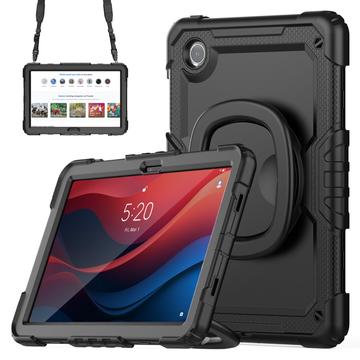 Lenovo Tab M11 Heavy Duty 360 Suojakuori Rannehihnalla - Musta