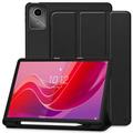 Lenovo Tab M11 Tech-Protect SmartCase Pen Tri-Fold Folio kotelo - Musta