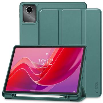 Lenovo Tab M11 Tech-Protect SmartCase Pen Tri-Fold Folio kotelo - Vihreä