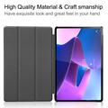 Lenovo Tab P12 Pro Tri-Fold Sarjan Smart Lompakkokotelo - Harmaa