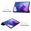 Lenovo Tab P12 Pro Tri-Fold Sarjan Smart Lompakkokotelo - Harmaa