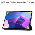 Lenovo Tab P12 Pro Tri-Fold Sarjan Smart Lompakkokotelo - Harmaa