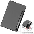 Lenovo Tab P12 Pro Tri-Fold Sarjan Smart Lompakkokotelo - Harmaa