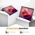 Lenovo Tab P12 Tri-Fold Sarjan Smart Lompakkokotelo - Ruusukulta