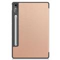 Lenovo Tab P12 Tri-Fold Sarjan Smart Lompakkokotelo - Ruusukulta