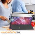 Lenovo Yoga Tab Plus Tri-Fold Sarjan Smart Lompakkokotelo - Galaksi