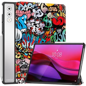 Lenovo Yoga Tab Plus Tri-Fold Sarjan Smart Lompakkokotelo - Graffiti