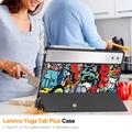 Lenovo Yoga Tab Plus Tri-Fold Sarjan Smart Lompakkokotelo - Graffiti