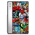 Lenovo Yoga Tab Plus Tri-Fold Sarjan Smart Lompakkokotelo - Graffiti