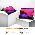 Lenovo Yoga Tab Plus Tri-Fold Sarjan Smart Lompakkokotelo - Harmaa