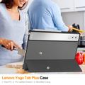 Lenovo Yoga Tab Plus Tri-Fold Sarjan Smart Lompakkokotelo - Harmaa