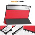 Lenovo Yoga Tab Plus Tri-Fold Sarjan Smart Lompakkokotelo - Punainen