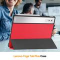 Lenovo Yoga Tab Plus Tri-Fold Sarjan Smart Lompakkokotelo - Punainen