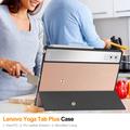 Lenovo Yoga Tab Plus Tri-Fold Sarjan Smart Lompakkokotelo - Ruusukulta