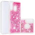 Liquid Glitter Series Samsung Galaxy A20e TPU Suojakuori - Pinkki