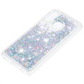 Liquid Glitter Series Samsung Galaxy A20e TPU Suojakuori - Hopea