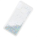 Liquid Glitter Series Samsung Galaxy A20e TPU Suojakuori - Hopea