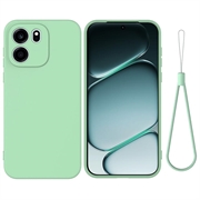 OnePlus Nord CE6 Nestemäinen silikonikotelo käsihihnalla - Vihreä