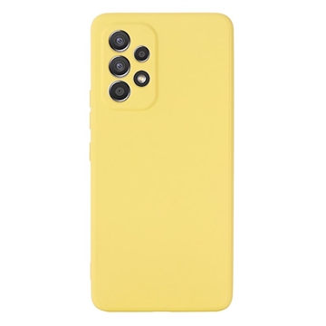 Samsung Galaxy A33 5G Nestemäinen Silikoni Suojakuori - Keltainen