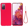 Samsung Galaxy S20 FE 5G Liquid Silicone Suojakuori - Punainen